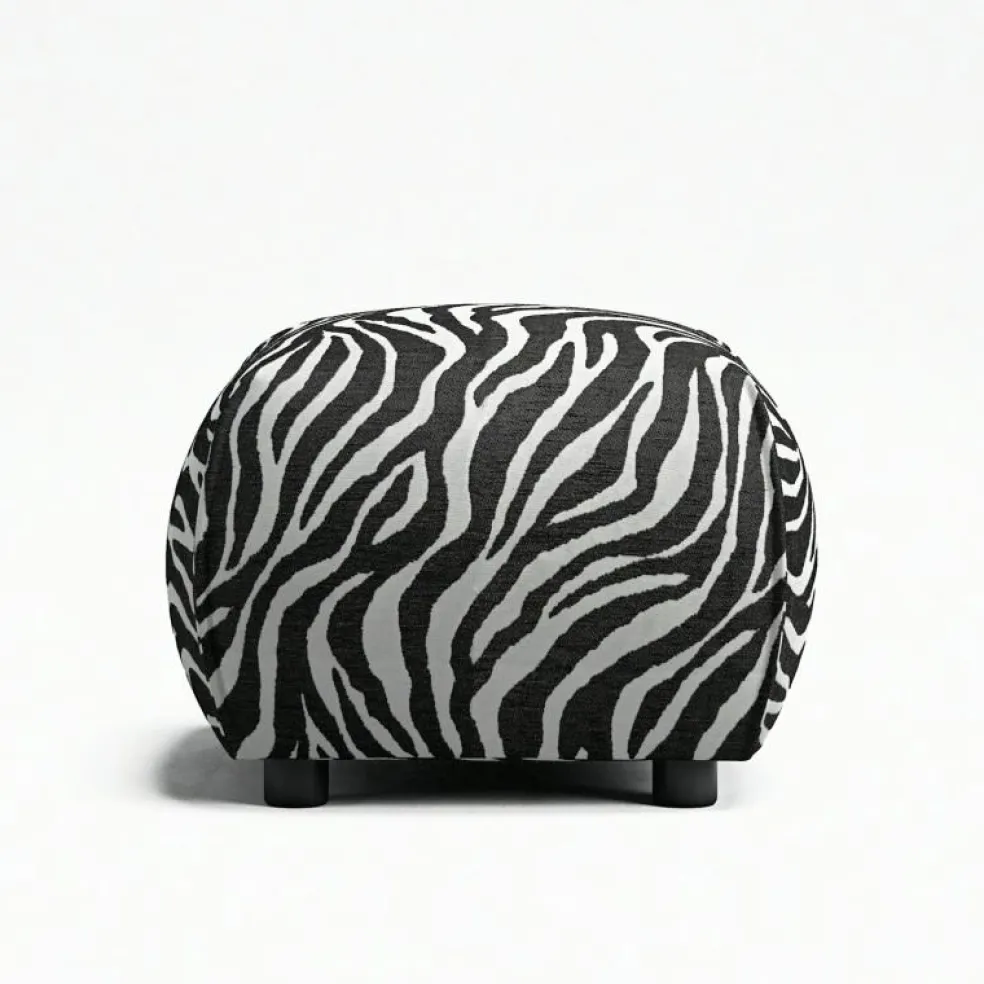 Le Petite Sittpuff Zebra, Brun / Vit