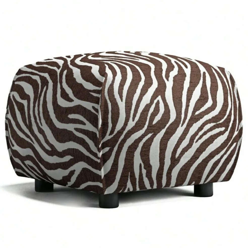 Le Petite Sittpuff Zebra, Brun / Vit