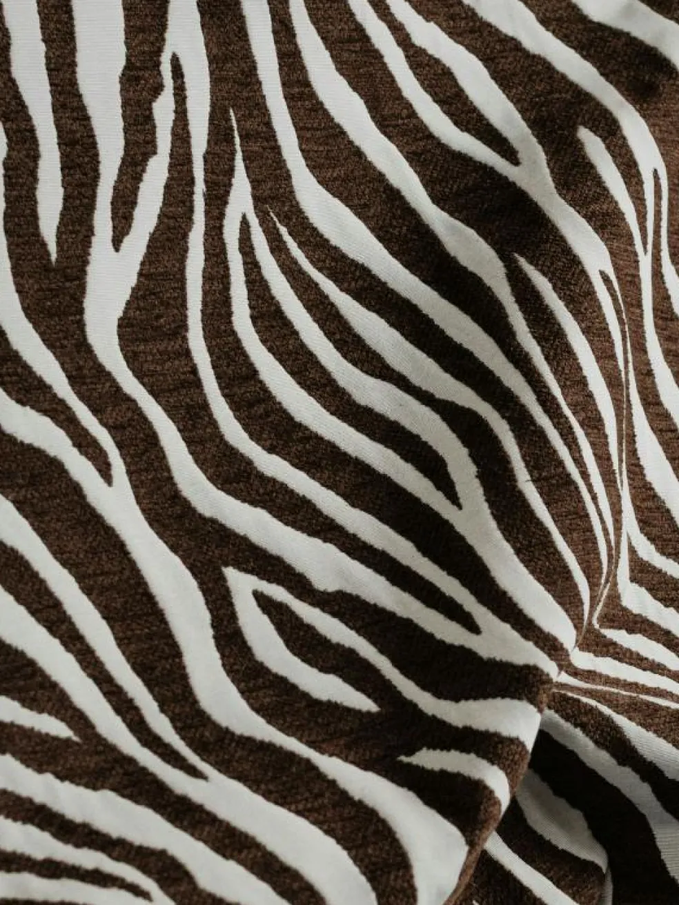 Le Petite Sittpuff Zebra, Brun / Vit