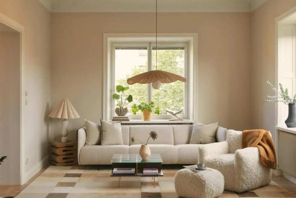 Le Petite Sittpuff Zebra, Brun / Vit