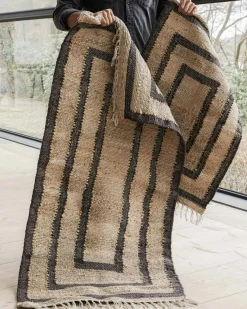 House Doctor Bomulls- & Trasmattor-Leah Matta 90x60, Natur