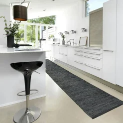 Leather Matta 75x300 cm, Mörkgrå