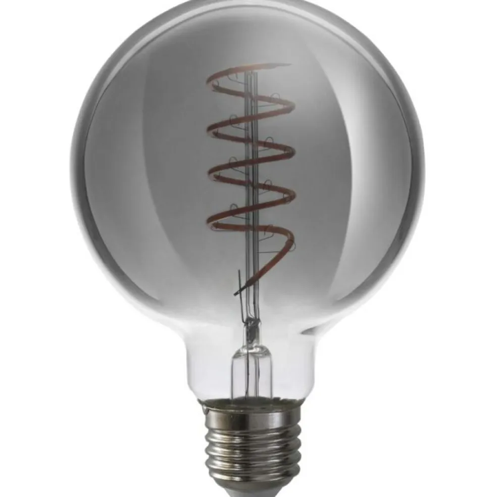 LED 95 mm Smoke E27 5W 140Lm 1800K Spiral Dim Glob