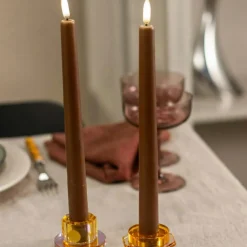 LED Kronljus 2,3 x 25,5 cm, Caramel