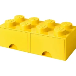 LEGO® Förvaring Med 2 Lådor 8 Knoppar, Medium Stone Grey