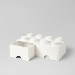 LEGO® Förvaring Med 2 Lådor 8 Knoppar, Medium Stone Grey