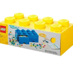 LEGO® Förvaring Med 2 Lådor 8 Knoppar, Medium Stone Grey