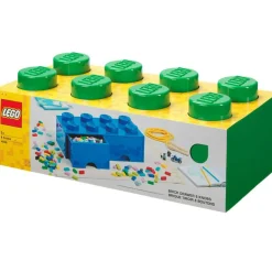 LEGO® Förvaring Med 2 Lådor 8 Knoppar, Medium Stone Grey