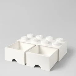 LEGO® Förvaring Med 2 Lådor 8 Knoppar, Medium Stone Grey