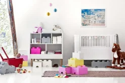 LEGO® Förvaring Med 2 Lådor 8 Knoppar, Medium Stone Grey