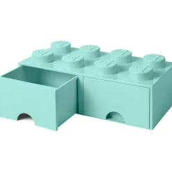 LEGO® Förvaring Med 2 Lådor 8 Knoppar, Medium Stone Grey