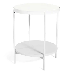 SMD Design Sidobord & Avlastningsbord-Lene Sidobord hög, Vit/Askfanér