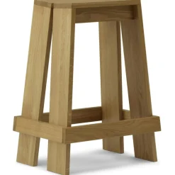 Let Barstol 75 cm, Mörkbetsad Ask