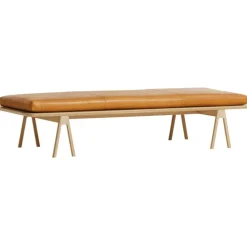 Woud Dagbäddar & Liggfåtöljer-Level Dagbädd, Svart Läder / Svart Ek