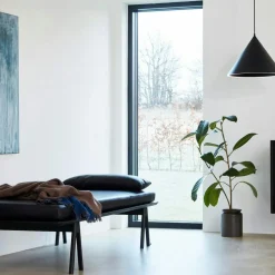 Level Kudde Till Dagbädd, Svart Läder