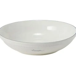 Lexington Porcelain Medium Skål 22 cm, Vit / Mörkblå