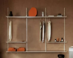 Frama Modulära Hyllsystem-Library Hylla Med Hängare 80x185 cm,