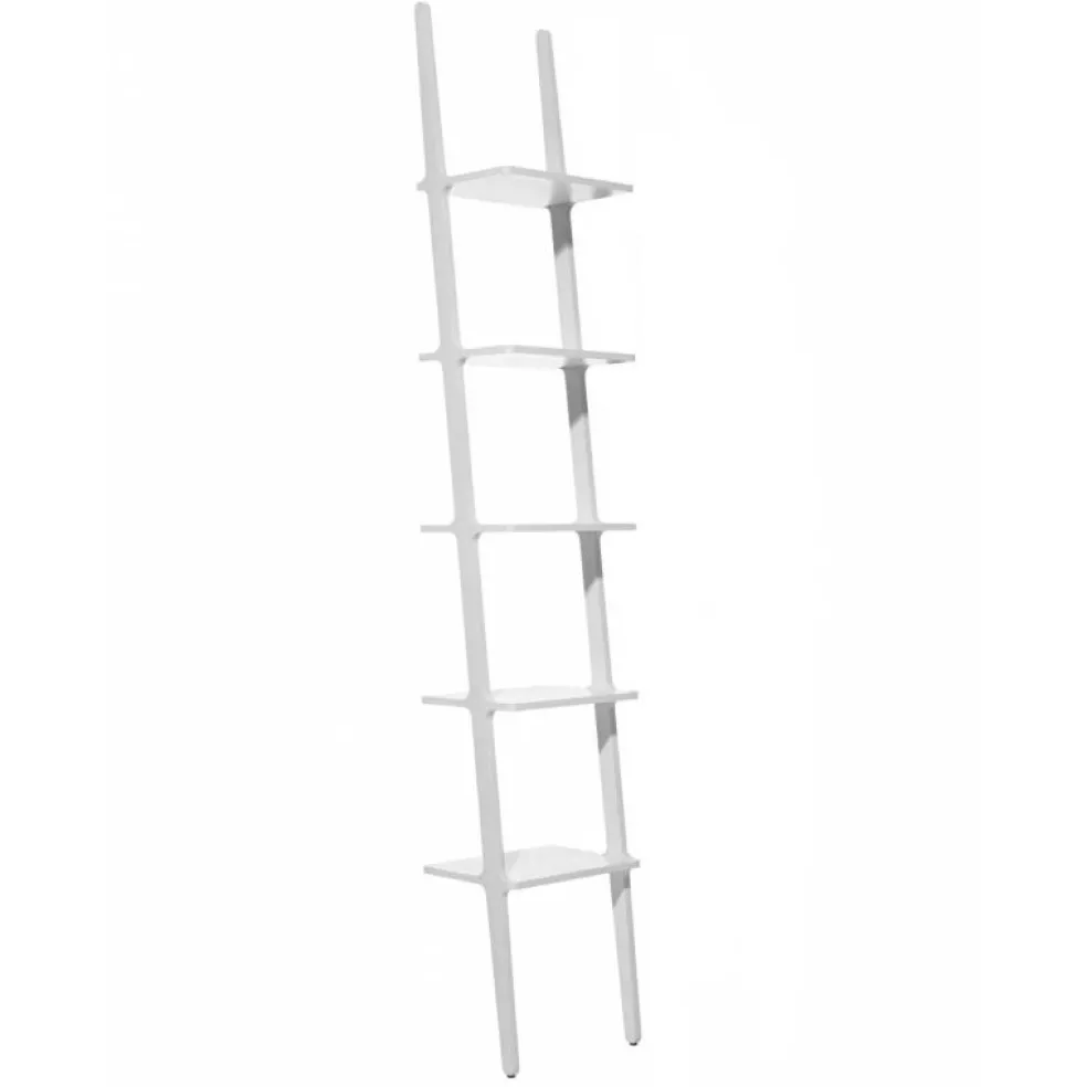 Libri Hylla 227 cm, Vitlaserad Ask