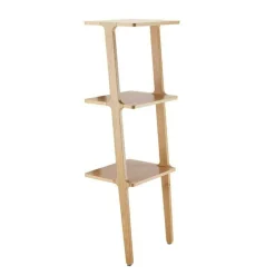 Libri Hylla 114 cm, Vitlaserad Ask