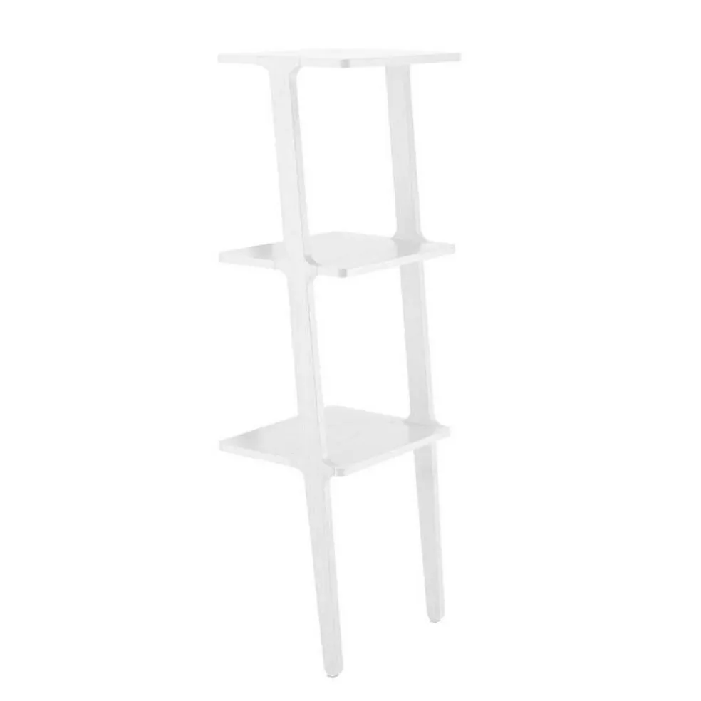 Libri Hylla 114 cm, Vitlaserad Ask