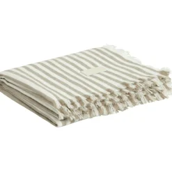 Gant Home Plädar & Filtar-Light Stripe Pläd 130x180 cm, Cold Beige