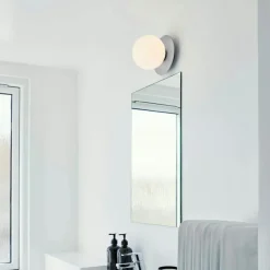 Nuura Badrumsbelysning|Vägglampor-Liila 1 Vägg-/Taklampa 165 mm, Light Silver / Opal