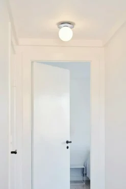 Nuura Badrumsbelysning|Vägglampor-Liila 1 Vägg-/Taklampa 165 mm, Light Silver / Opal