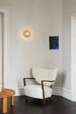 Nuura Badrumsbelysning|Vägglampor-Liila 1 Vägg-/Taklampa 165 mm, Light Silver / Opal