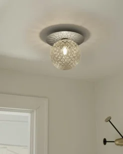 Nuura Badrumsbelysning|Vägglampor-Liila 1 Vägg-/Taklampa 165 mm, Light Silver / Opal