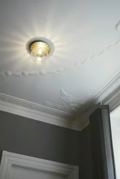 Nuura Badrumsbelysning|Vägglampor-Liila 1 Vägg-/Taklampa 255 mm, Nordic Gold / Klar