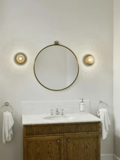 Nuura Badrumsbelysning|Vägglampor-Liila 1 Vägg-/Taklampa 140 mm, Nordic Gold / Klar