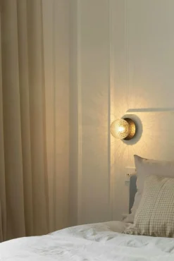 Nuura Badrumsbelysning|Vägglampor-Liila 1 Vägg-/Taklampa 140 mm, Nordic Gold / Klar