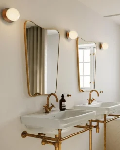 Nuura Badrumsbelysning|Vägglampor-Liila 1 Vägg-/Taklampa 140 mm, Nordic Gold / Klar