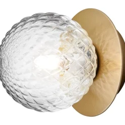 Nuura Badrumsbelysning|Vägglampor-Liila 1 Vägg-/Taklampa 140 mm, Nordic Gold / Klar