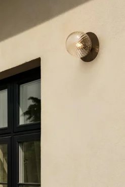 Nuura Taklampor Utomhus|Taklampor Utomhus-Liila 1 Vägg-/Taklampa Utomhus 165 mm, Mörk Brons / Opal