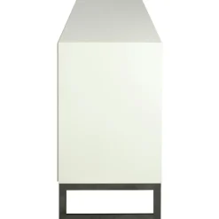 Englesson Skänkar & Sideboards-Line Burned Walnut Skänk 3 Dörrar, Vit/Krom