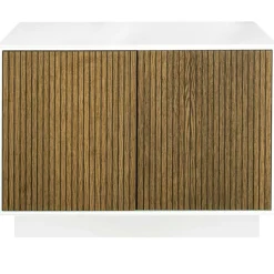 Englesson Skänkar & Sideboards-Line Burned Walnut Skänk Med 2 Dörrar, Vit