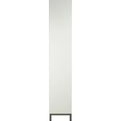 Englesson Skåp & Vitrinskåp-Line Burned Walnut Vitrinskåp, Vit / Svart