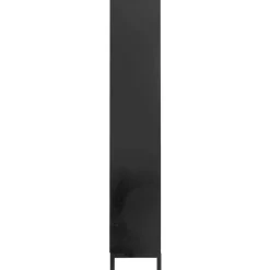 Englesson Skåp & Vitrinskåp-Line Burned Walnut Vitrinskåp, Vit / Svart