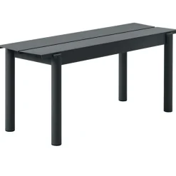 Linear Bänk Stål 110 cm, Antracit