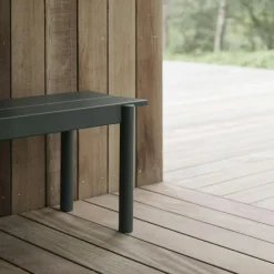 Linear Bänk Stål 110 cm, Antracit