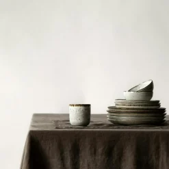 Linen Bordsduk 145x330 cm, Taupe