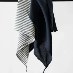 Linen Kökshandduk 50x70 cm, Bleached White