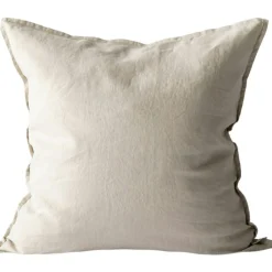 Tell Me More Prydnadskuddar & Fodral-Linen Kuddfodral 50x50 cm, Taupe