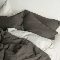 Tell Me More Prydnadskuddar & Fodral-Linen Kuddfodral 50x50 cm, Taupe