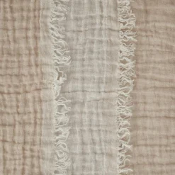 Spirit Of The Nomad Plädar & Filtar-Linen Pläd 130x170 cm, Off-white / Desert Beige