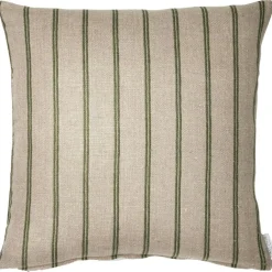 Linåker Kuddfodral 43x43 cm, Röd / Natur