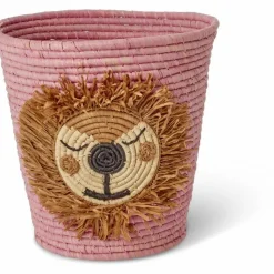 Barn RICE Leksaksförvaring-Lion Korg Rund