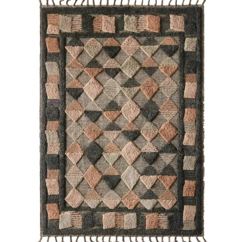 Lisboa Ullmatta 200x300 cm, Multi Grey