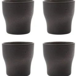 Liss Termosmugg H9 cm 4-pack, Mörkgrå